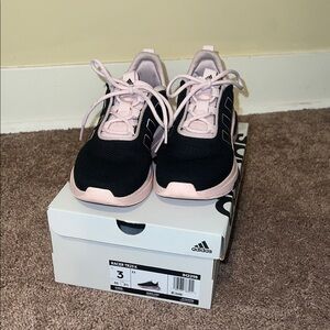 Adidas Kids Racer TR23 K Black and Light Pink Sneakers